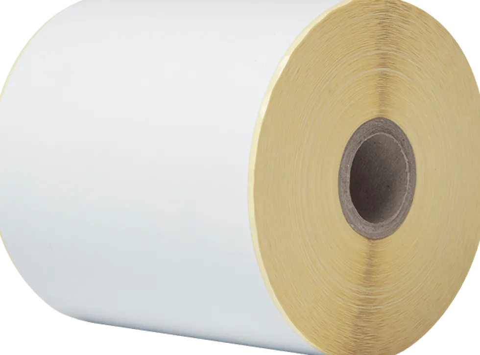 Direct thermal label roll 102 mm continuous, 58 m