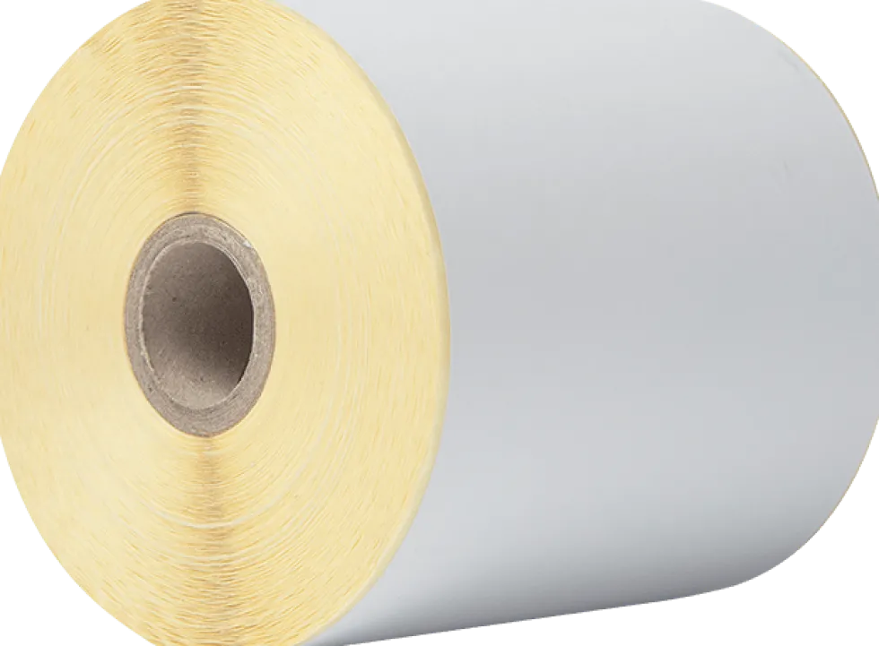 Direct thermal label roll 102 mm continuous, 58 m