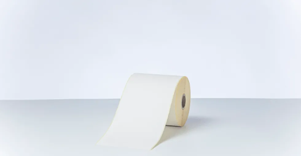 Direct thermal label roll 102 mm continuous, 58 m