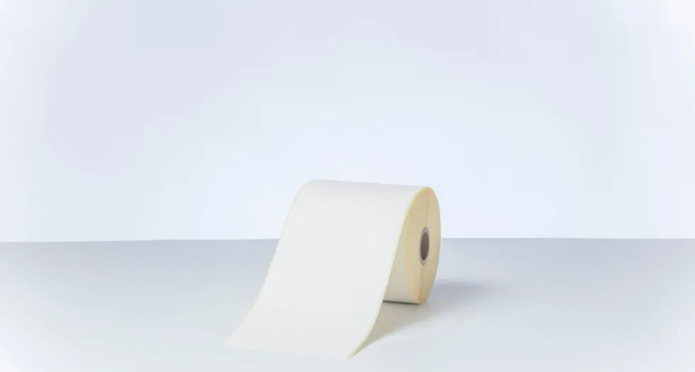 Direct thermal label roll 102 mm continuous, 58 m