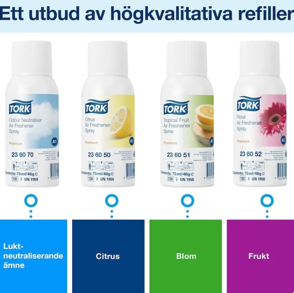 Dispenser TORK A1 Luktförbättrare vit