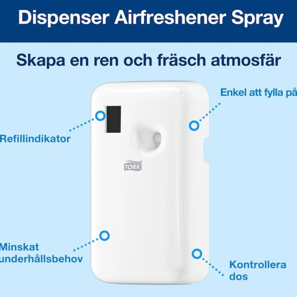 Dispenser TORK A1 Luktförbättrare vit