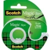 Dokumenttejp SCOTCH 19mmx15m m.hållare