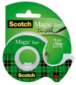 Dokumenttejp SCOTCH 19mmx15m m.hållare