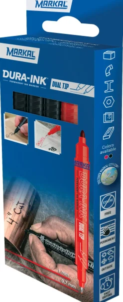 Dura Ink Dual Tip - Retail 3 Black + X1 Red)