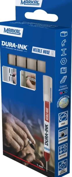 Dura Ink Needle Nose 5 Retail Pack (4) black