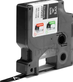 DYMO Rhino Industriell Tejp Färgad Vinyl 9mm x 5.5m vit på s