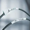 DYMO Rhino Industriell Tejp Krympslang 6mm x 1.5m svart på v
