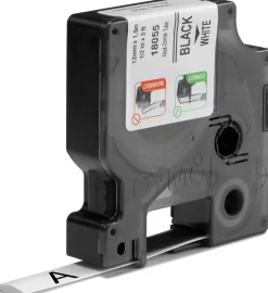 DYMO Rhino Industriell Tejp Krympslang 12mm x 1.5m svart på