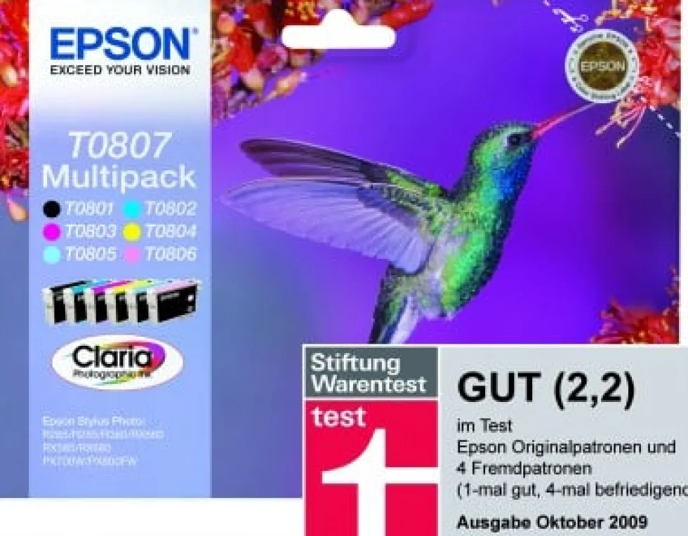 Epson T0807 Multipack - 44.4 ml - svart, gul,