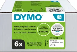 Etikett DYMO Uni. 57x32 mm 1000/FP