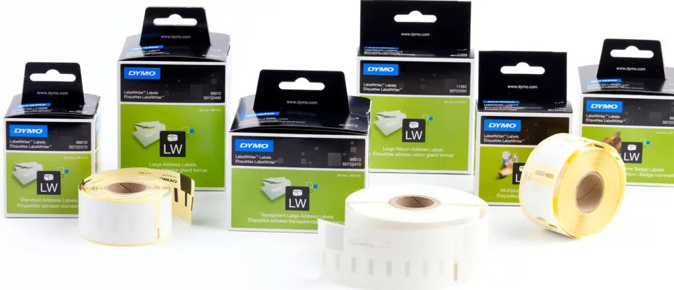 Etiketter Dymo LW Universal, vit, 57x32mm,1000/fp