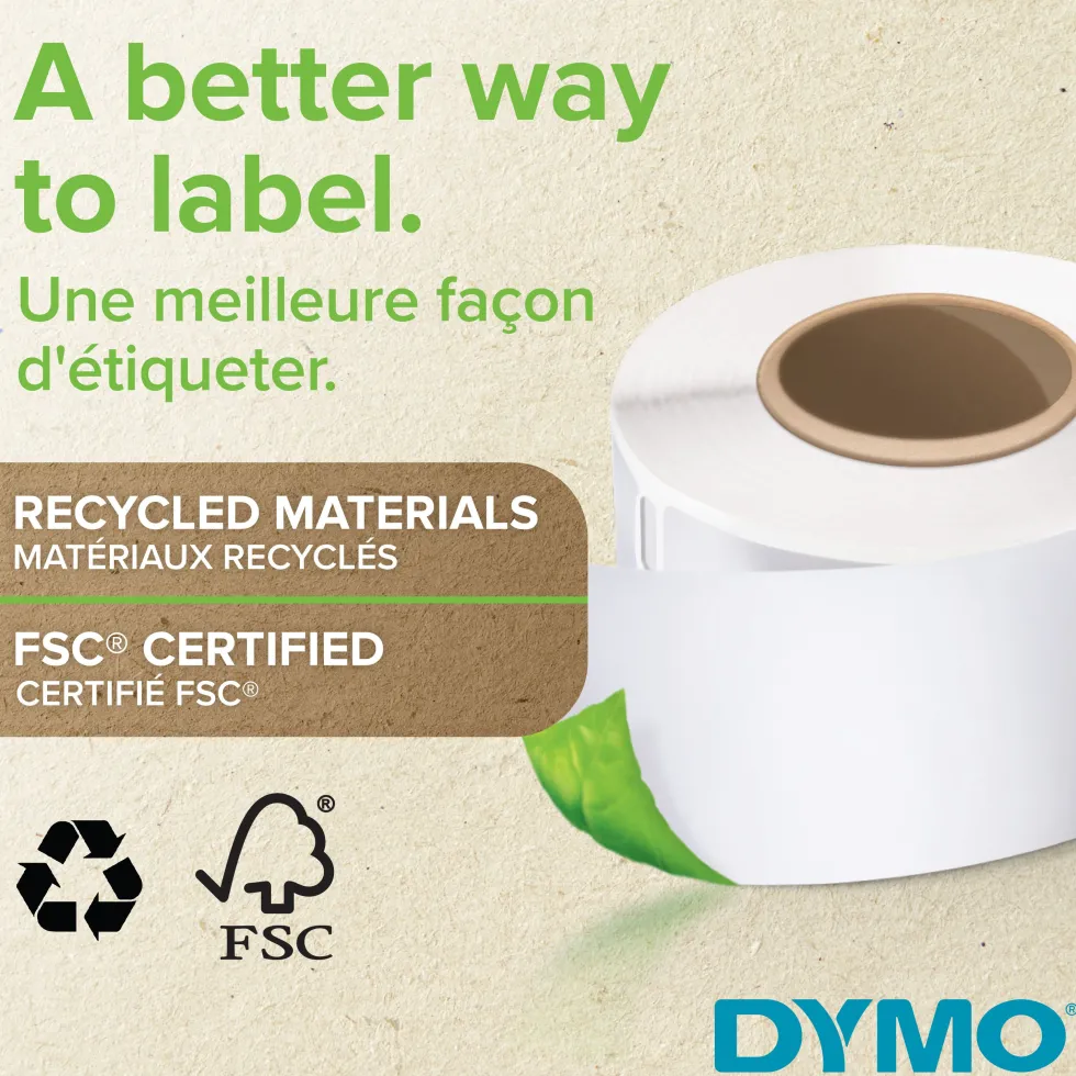 Etiketter Dymo LW Universal, 25x13mm, 1000/fp