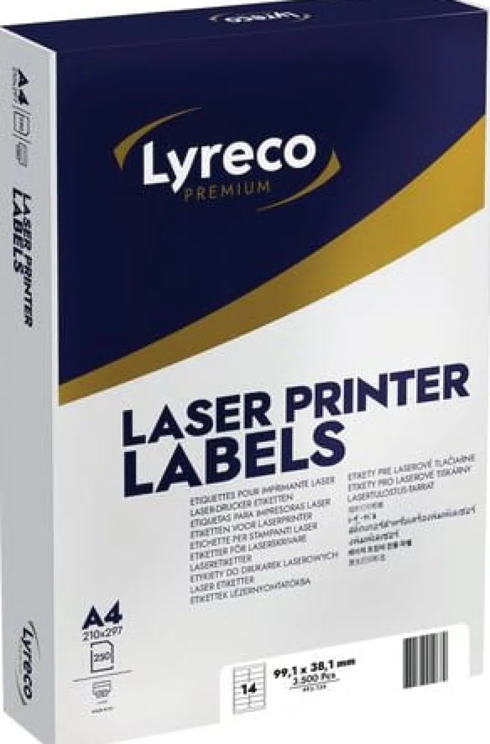 Etikett LYRECO 99,1x38,1mm 3500/fp