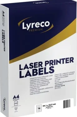 Etikett LYRECO 99,1x33,9mm 4000/fp