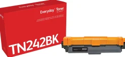 EVERYDAY Black Toner replaces Brother TN242BK, Standard Capa
