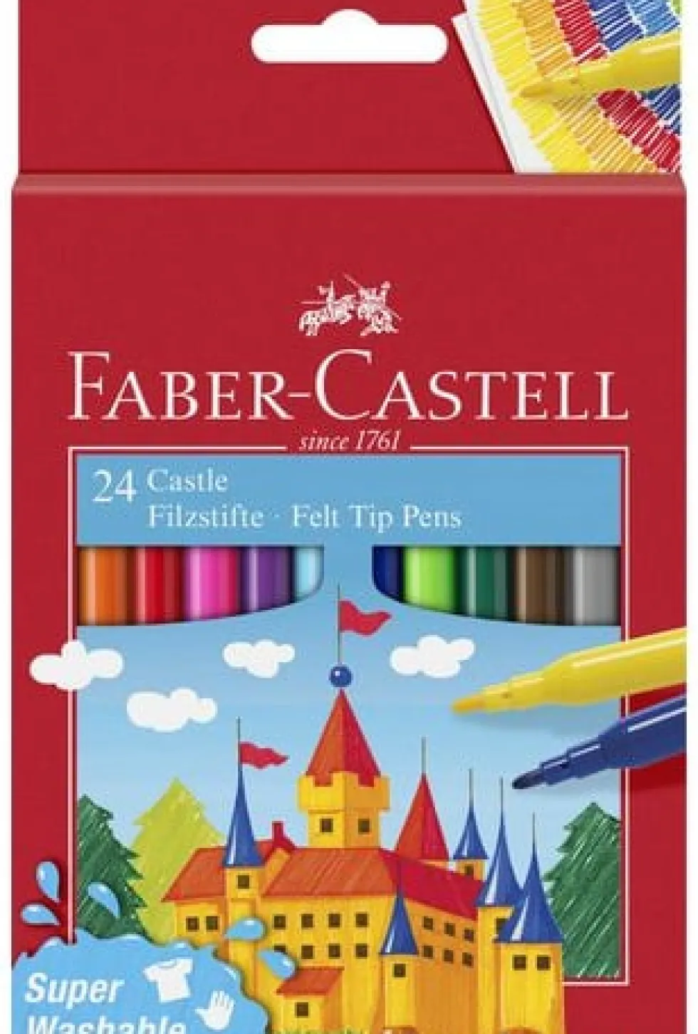 Fiberpenna Barn sorterade färger 24/fp