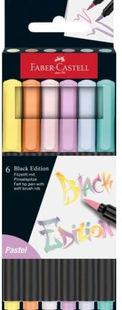 Fiberpenna Black Edition pastel 6/fp