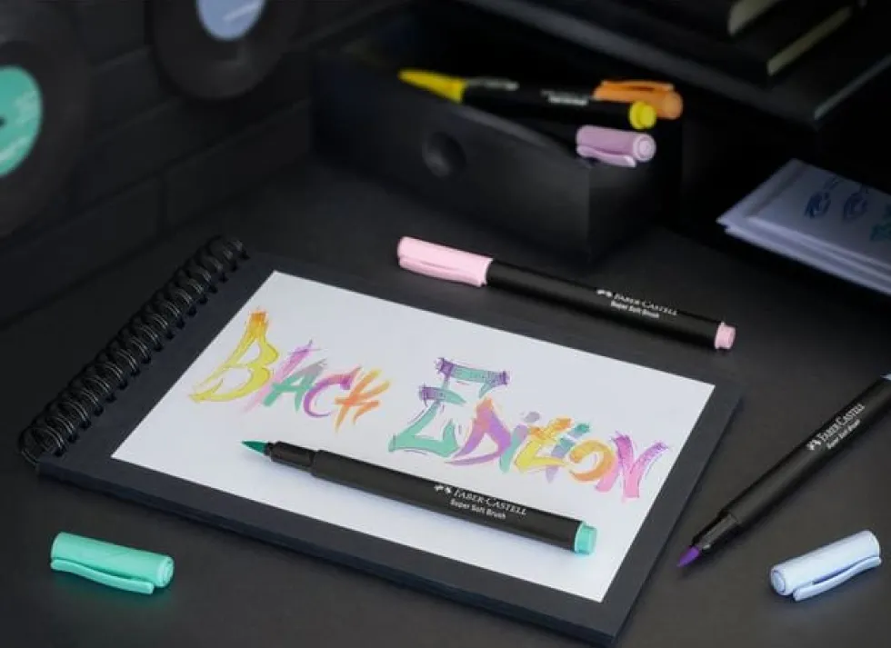 Fiberpenna Black Edition pastel 6/fp
