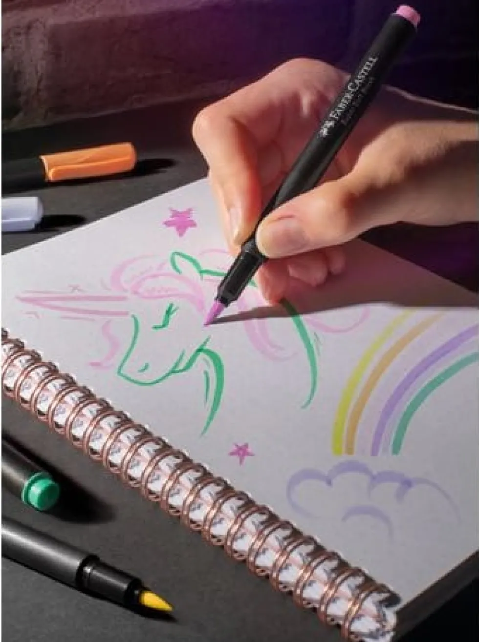 Fiberpenna Black Edition pastel 6/fp