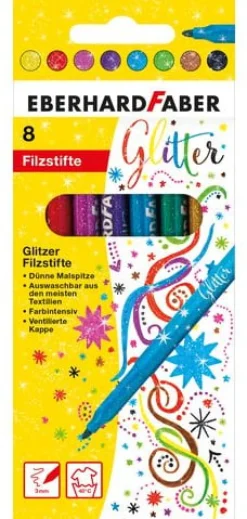 Fiberpenna FABER CASTELL Glitter 8/fp