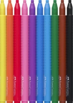 Fiberpenna Grip blandade färger 10/fp