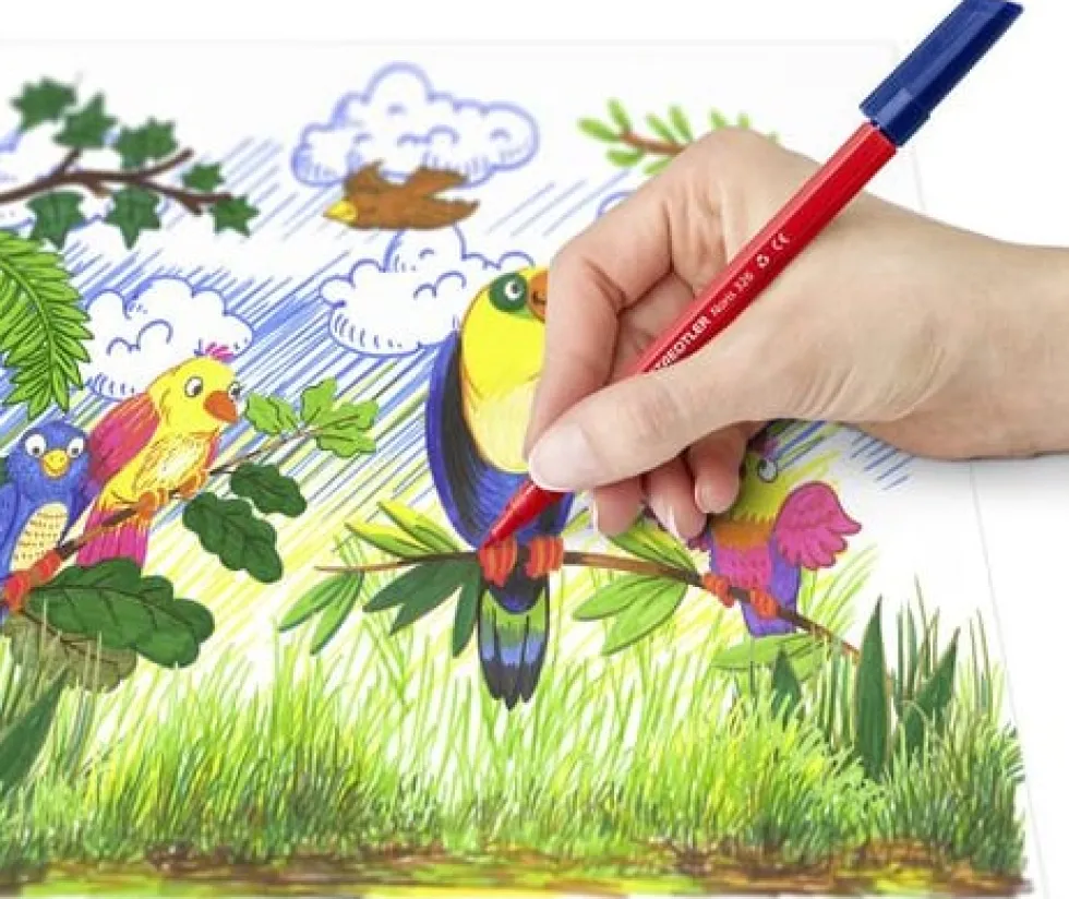Fiberpenna STAEDTLER 326 1mm blå
