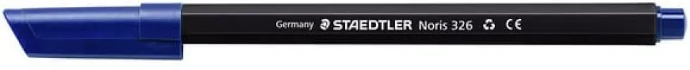 Fiberpenna STAEDTLER 326 1mm Svart