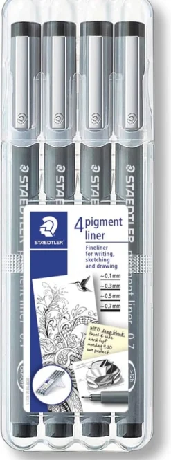 Fineliner pigment liner ass svart (4)
