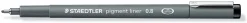 Fineliner pigment liner 0,8mm svart