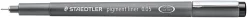Fineliner pigment liner 0,05mm svart