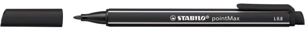Fineliner STABILO Point Max svart