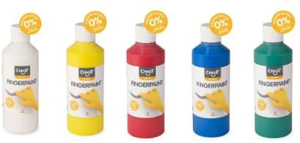 Fingerfärg CREALL 250ml gul