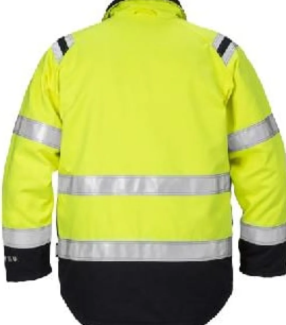 Flam Vinterjacka Varsel Gul/Marin 2XL