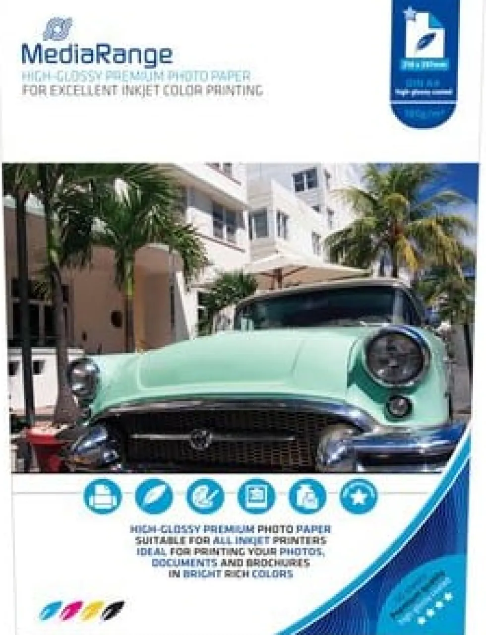 Fotopapper MEDIARANGE A4 glossy 50/fp