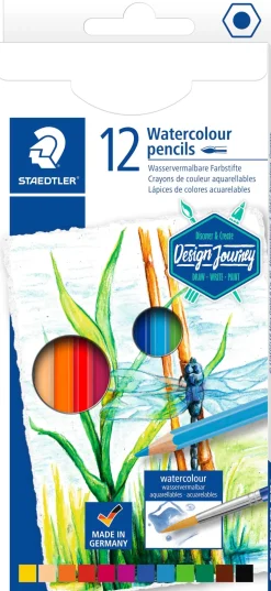 Färgblyertspennor akvarell ass (12)