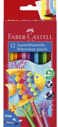 Färgpenna Faber-Castell Akvarell, 12/fp