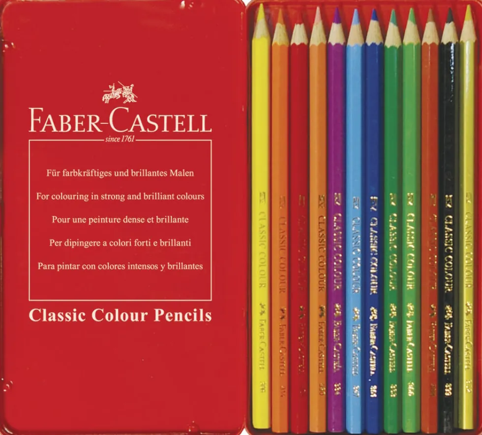 Färgpenna Faber-Castell Classic, 12 färger