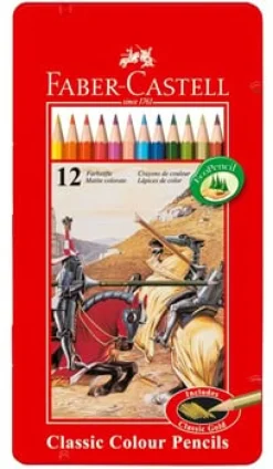 Färgpenna Faber-Castell Classic, 12 färger