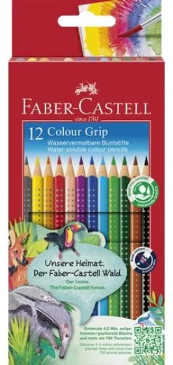 Färgpenna Faber-Castell Colour Grip 2001, 12 färger