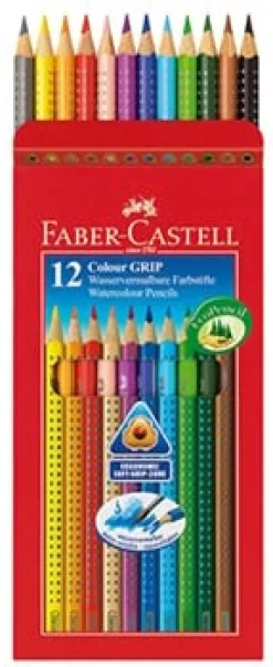 Färgpenna Faber-Castell Colour Grip 2001, 12 färger