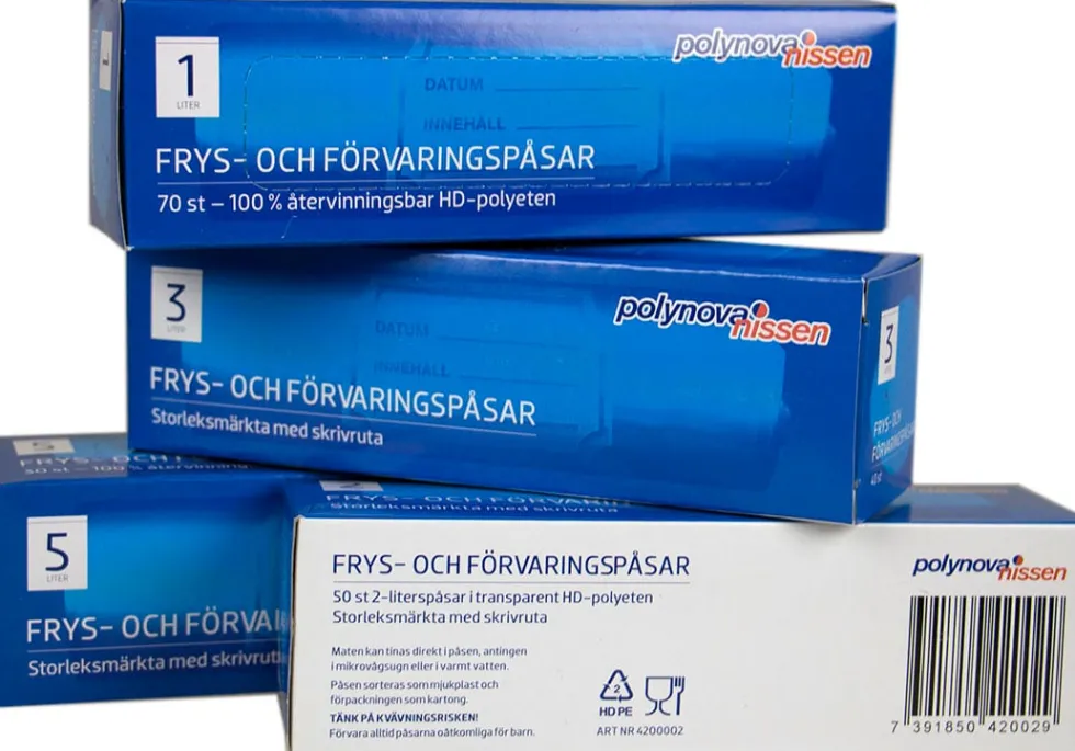 Fryspåse 3-liter, HD-polyeten, 40/rl