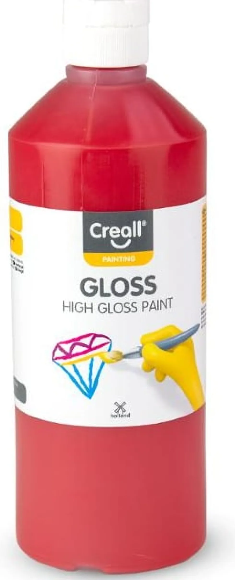 Glansfärg CREALL Gloss 500ml röd
