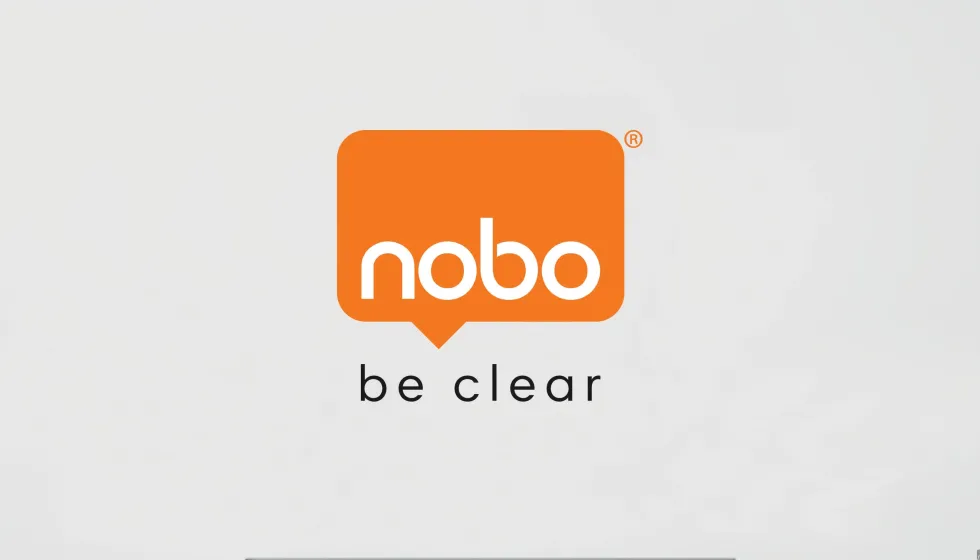 Glastavla NOBO 85" Widescreen vit, 190x100cm