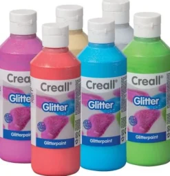 Glitterfärg Creall 6x250ml