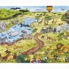 Golvpussel Afrika, 60x40cm