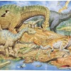 Golvpussel Dinosaurier, 60x40cm