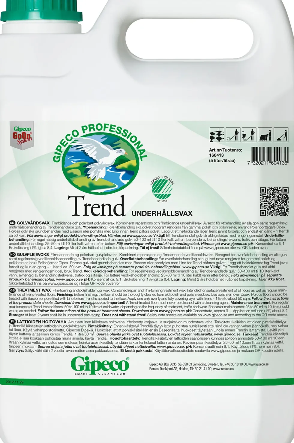 Golvvax Gipeco Trend, 5L
