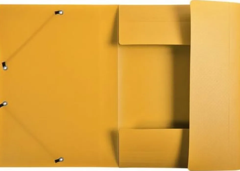 Gummibandsmapp 3-klaff A4 PP sorterade