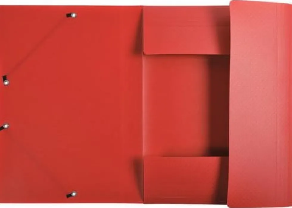 Gummibandsmapp 3-klaff A4 PP sorterade